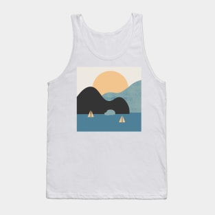 A peaceful blue landscape Tank Top